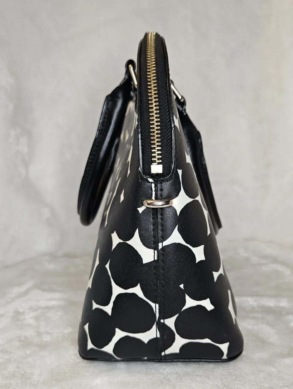 Kate Spade Carli Grove Street Splodge Dot Medium Leather Satchel Bag